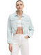 Zuschneiden Damen Jeansjacke Blue