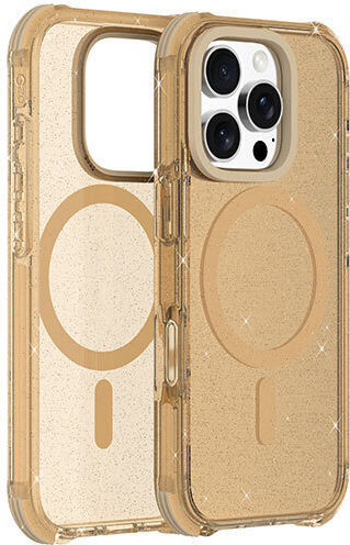 Premium Back Cover Silicon Impermeabil Auriu (iPhone 16)