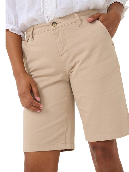 Cream Women's Beige Bermudas
