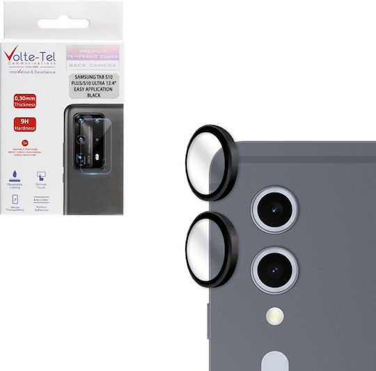 Volte-Tel Glass Cover Προστασία Κάμερας Tempered Glass Μαύρο για το SAMSUNG TAB S10 PLUS, S10 ULTRA
