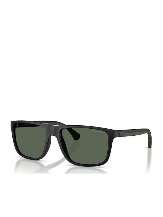 Emporio Armani Men's Sunglasses with Black Plas...