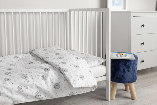 Sensillo Set Kinderbettbezüge Einzel Weiß