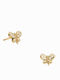 Precious Butterfly Earrings Gold K9 Zircon Er-4673