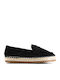 Black Loafers Espadrille Sole