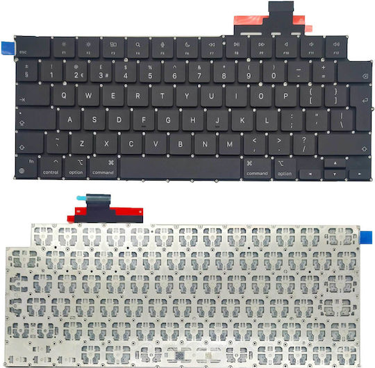 Laptop Keyboard Apple MacBook Air A2681 A2941 A3113 A3114 2022 2023 2024 UK Black Vertical Enter