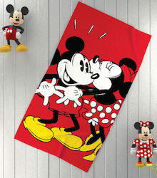 Kinderhandtuch 75x150cm 100% Baumwolle Disney Tac Mickey Minnie
