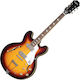 Epiphone Casino Vintage Sunburst Nickel-Hardware E-Gitarre