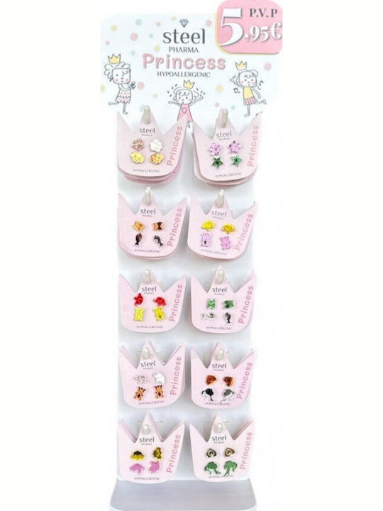 Stahl Pharma Prinzessin Hypoallergene Ohrringe Prinzessin 1 Set