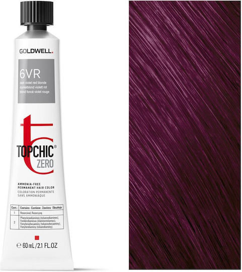 Goldwell Topchic Боя за Коса Без Амоняк 6vr Тъмен Виолетово Червено Руси М 60ml