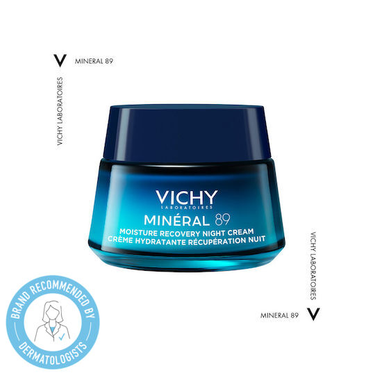 Vichy Mineral 89 72ωρη Ενυδατική & Αναπλαστική Κρέμα Προσώπου Νυκτός 50ml