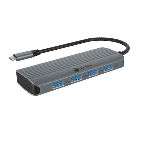 Icy Box USB-C Docking Station mit HDMI 4K Silber (IB-DK4022a-CPD)