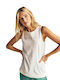 Summer Women's Blouse Sleeveless White