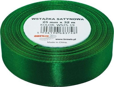Brewis Σατέν Κορδέλα 25mm 32m Πράσινη 19