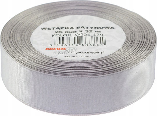 Brewis Brewis Σατέν Κορδέλα 25mm/32mm 179 Γκρι Brewis