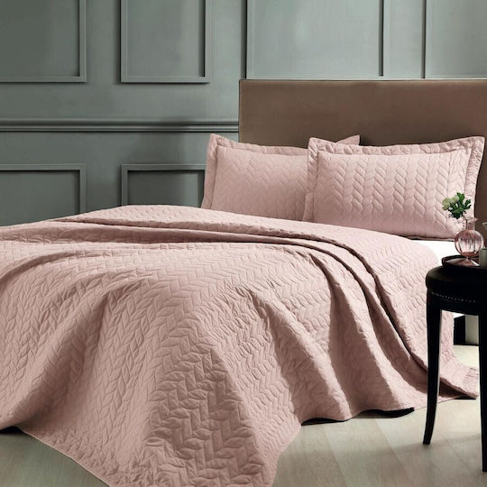 Tac Module Cuvertură Extra-dublu din Poliester Powder Pink 250x260cm