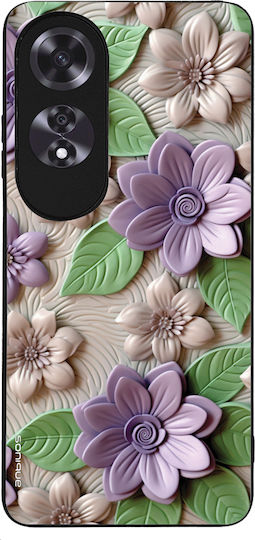 Sonique 3D-Blumen-Serie Hülle für Oppo A60 Violett