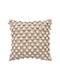 Inart Inart Sofa Cushion Finne 100% Cotton Beige 45x45cm