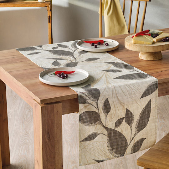 Kentia Ράνερ Σετ 2τμχ Felce Beige-grey 45x140εκ.