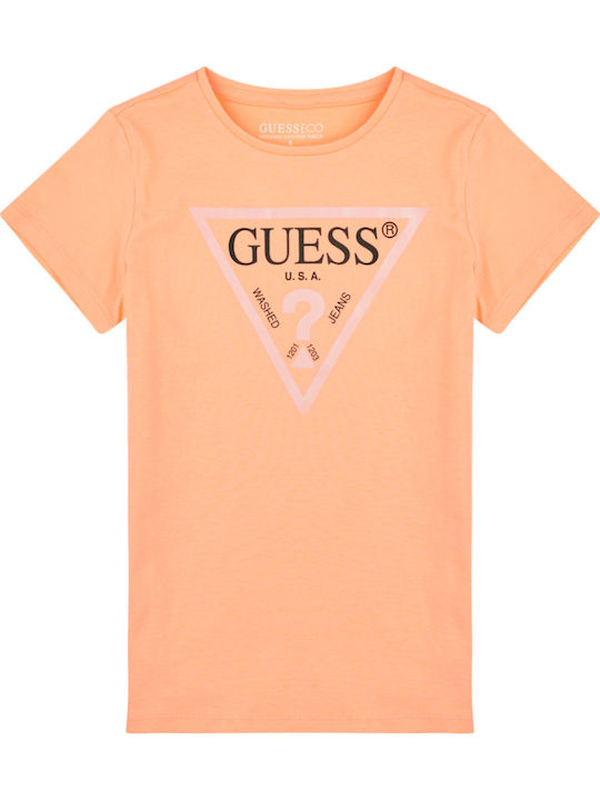 Guess Tricou pentru copii Roz