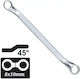 Doppelter Polygon-Schlüssel Gebogen Einstellbar mit Ratschenmechanismus Größe 8x10mm
