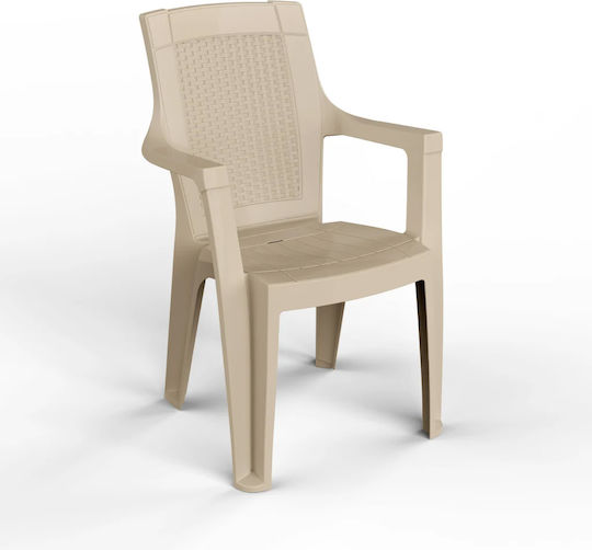 Καρέκλα Rania Καπουτσίνο 56x44x89εκ.