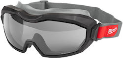 Ochelari de protecție Milwaukee cu profil înalt, fără ventilație, lentilă gri 4932493438 Ochelari de protecție Milwaukee cu profil înalt, fără ventilație, lentilă gri 4932493438