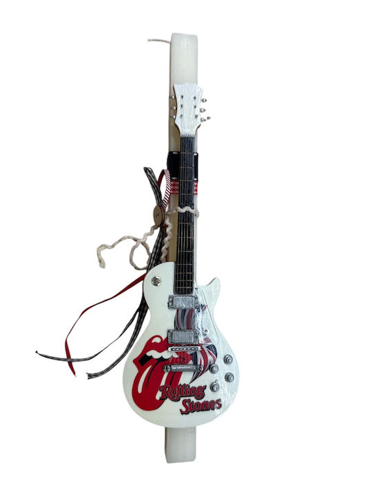 Easter Handmade Candle Guitar Rolling Stones