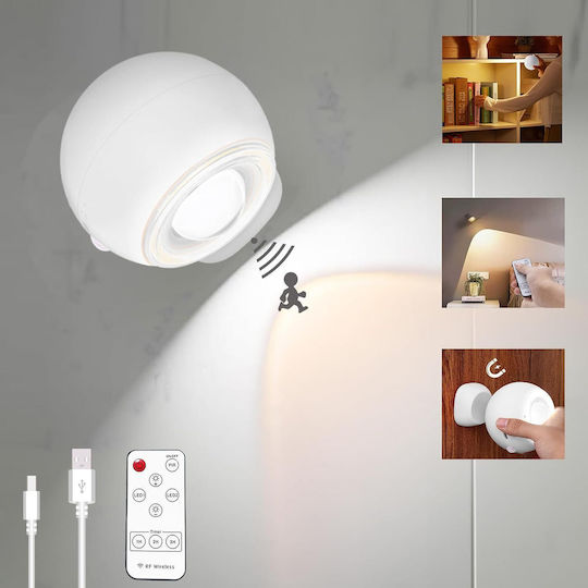 LED Emergency Light with Battery Powered, Motion Sensor and Remote Control 1pcs