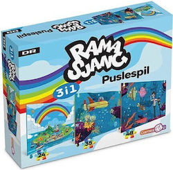Magni Ramasjang 3-in-1 Puzzle Raum 24 35 48 Teile Magni Ramasjang 3-in-1 Puzzle Raum 24 35 48 Teile
