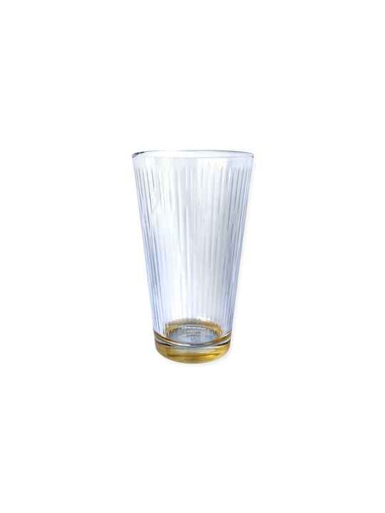Gurallar Set of Glasses Water made of Glass in Orange Color 325ml 6pcs