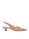 Patent Leather Pink Low Heels with Strap