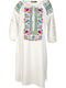 Rochie De Vară Midi Albă