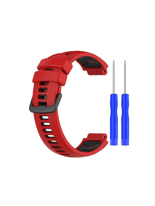 Best Accessories Silicone Strap Two-color Red Black Garmin Forerunner 220  230 235 620 630 735xt