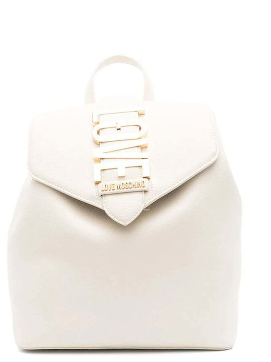 Moschino Дамска Чанта Раница Бяла