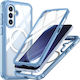Θήκη Samsung Galaxy A36 Samsung Galaxy A56 Shockproof Γυαλί Magsafe Μπλε