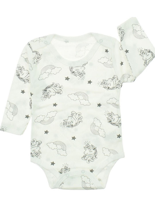 Mon Petit Art Babystrampler Langärmliges Ecru