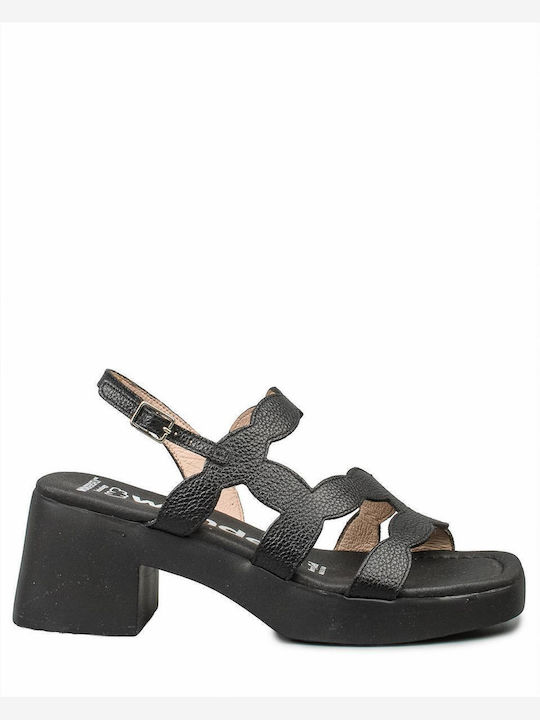 Wonders Sandalen Schwarz