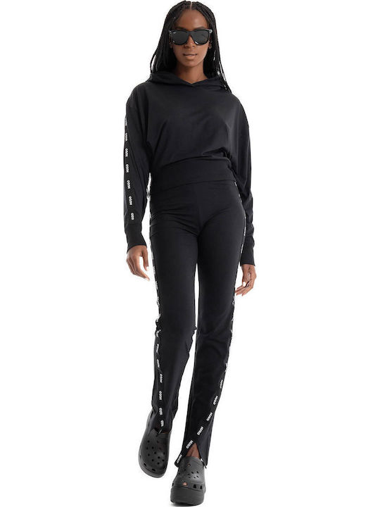 Hanna Women's Fabric Trousers Flared Black