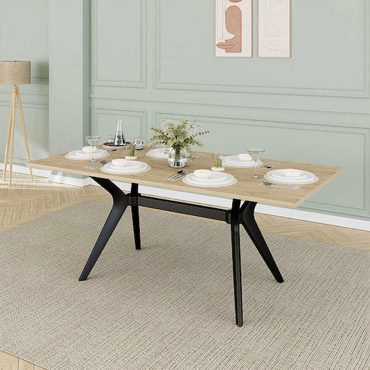 Luna Τραπεζαρίας Florida Oak 181x90x75εκ.