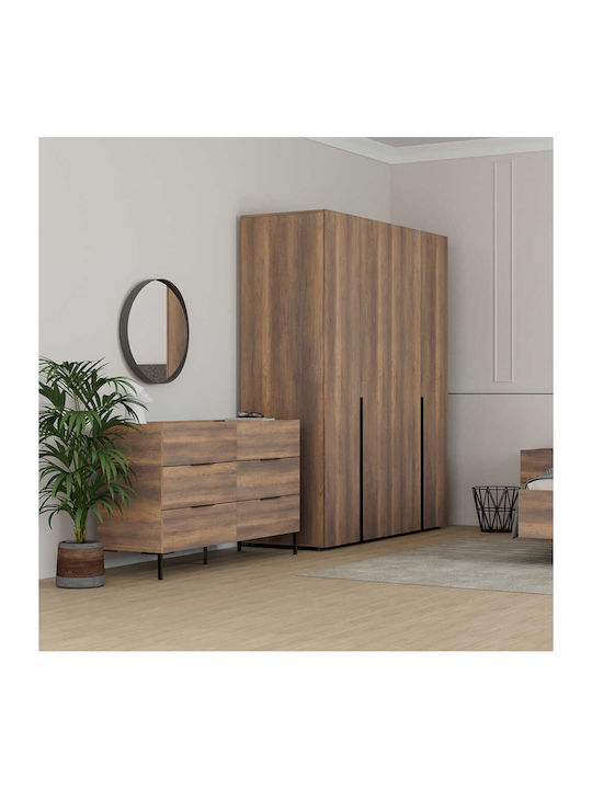 Четири врати Гардероб Oryana Орех 180x62x210см