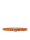 Leather Women's Belt Tabac Brown