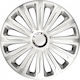 AMiO Auto Radkappen Set 1Stück 16" Silber/Silber