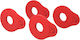 D'Addario Accessories D'Addario Pw-flsb-04rd Strap Lock Set 4 Pcs Red