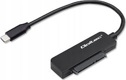 Qoltec 52269 Αντάπτορας Μαύρος