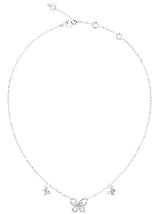 Guess Halskette mit Design Schmetterling aus Stahl