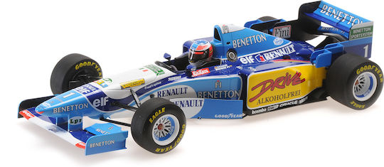 1/18 Benetton B195 Team Mild Seven Renault Nr.1 M.schumacher Winner French Gp 1995 F1 World Champion