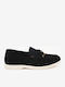 Wildleder Herren Mokassins in Schwarz Farbe