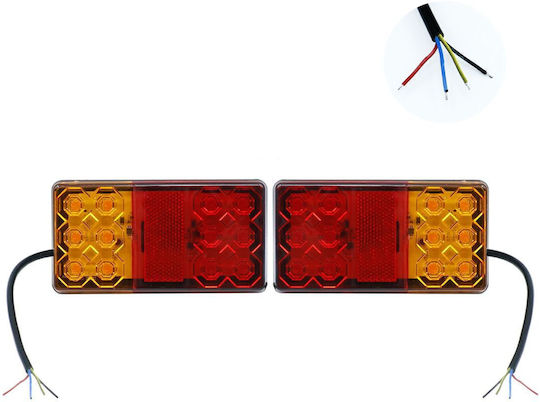 ACP Σετ Φώτα Τρέιλερ LED με Βίδες 12V 2τμχ