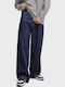 Mason Ανδρικό Παντελόνι Τζιν με Loose Baggy Εφαρμογή Dark Aged Denim