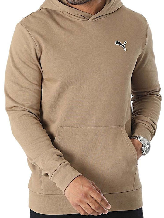 PUMA BETTER ESSENTIALS Φούτερ με Κουκούλα Μπεζ